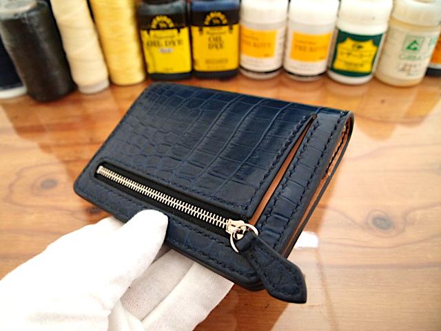 【オーダー】クロコダイル本革で作る多機能型手帳ミニ6穴タイプ | 2枚目