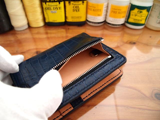 【オーダー】クロコダイル本革で作る多機能型手帳ミニ6穴タイプ | 6枚目