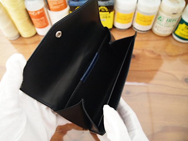 【オーダー】クロコダイルで作る2つ折り/ボタン開閉式のコンパクト長財布 | 8枚目