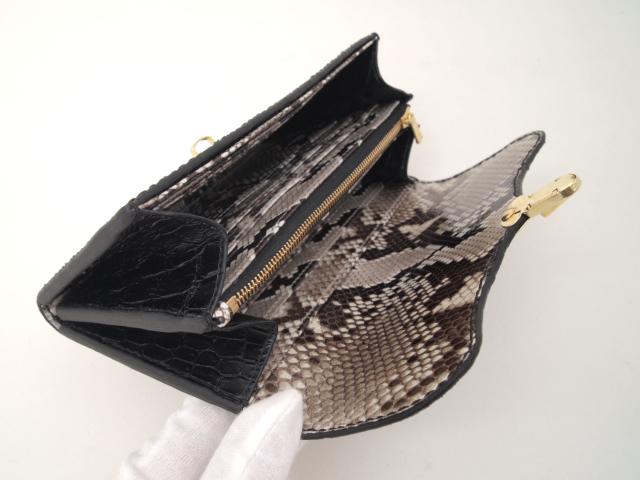 【オーダー】スティングレイで作る2つ折り豆さし開閉式の長財布 | 11枚目