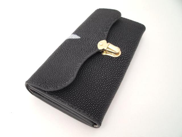 【オーダー】スティングレイで作る2つ折り豆さし開閉式の長財布 | 3枚目