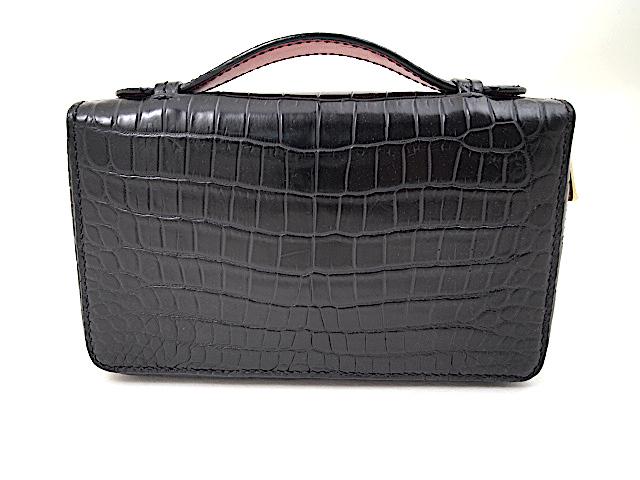 【オーダー】クロコダイル本革でつくるXLマルチ財布ハンドバッグ