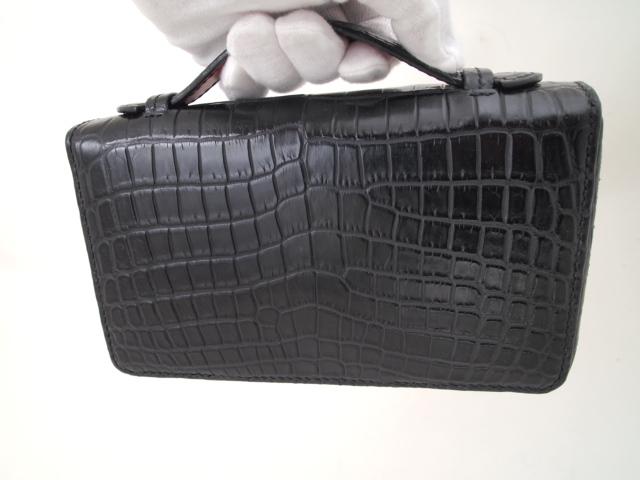 【オーダー】クロコダイル本革でつくるXLマルチ財布ハンドバッグ | 6枚目
