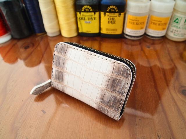 【受注製作】ヒマラヤクロコダイルで作るラウンドファスナーコインケース | 3枚目