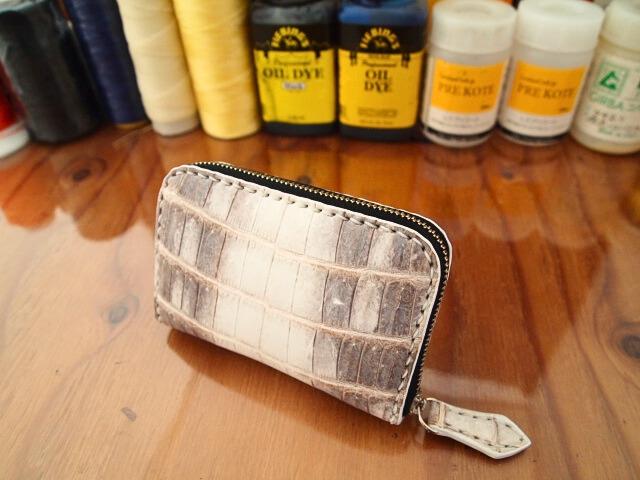 【受注製作】ヒマラヤクロコダイルで作るラウンドファスナーコインケース | 4枚目