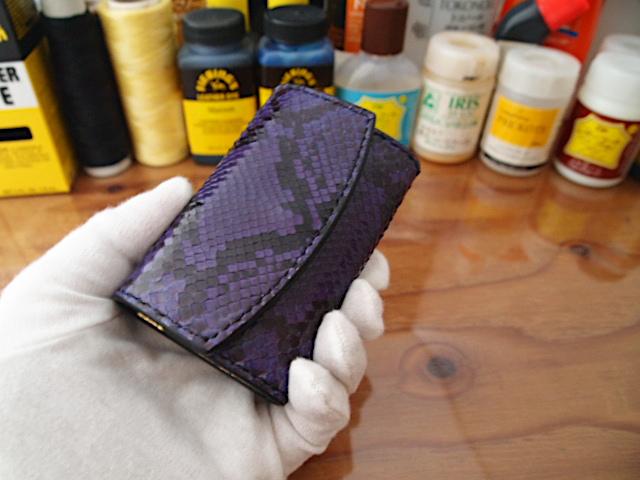 【受注製作】ダイヤモンドパイソンで作る6連キーケース1枚目の画像